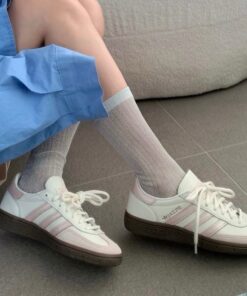 預購 ｜Adidas Handball Spezial 皮革白色 珠光粉