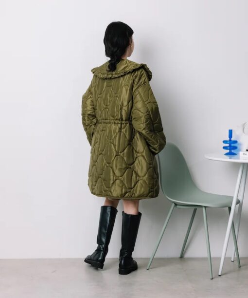 預購 | 日牌 可拆荷葉邊 圓領絎縫外套：圖片 5