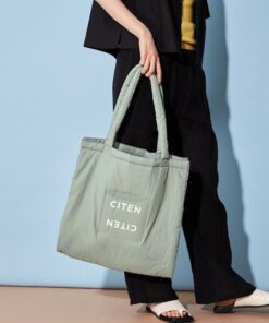 預購｜CITEN 透明LOGO鋪棉托特包 Ｍ尺寸