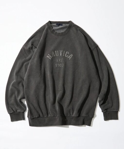 預購 | NAUTICA JP Pigment Dyed Felt Patch Arch Logo Crewneck 仿舊衛衣：圖片 7