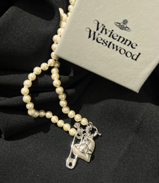 現貨 | Vivienne Ｗestwood 愛心別針 珍珠項鍊 維維安：圖片 2
